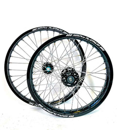 21 & 18 SmPro Wheels MX Combo Fits Sur Ron - Black EVF Hubs - EVFREAKS